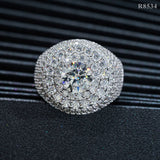 GL Iced Out VVS Moissanite Hip Hop Ring Men