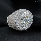 GL Iced Out VVS Moissanite Hip Hop Ring Men