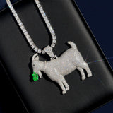 GL Lamb S925 Silver Moissanite Diamond Pendant