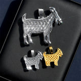 GL Lamb S925 Silver Moissanite Diamond Pendant