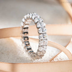 Luxury Jewelry Moissanite Rings VVS Moissanite Band 925 Sterling Silver Gold Plated Wedding Engagement Moissanite Diamond Ring