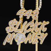GL 448 Slickk Money VVS Diamond Hip Hop Pendant