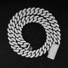 GL 16mm Iced Out Jewelry Miami Cuban Link Necklace