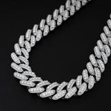 GL 16mm Iced Out Jewelry Miami Cuban Link Necklace