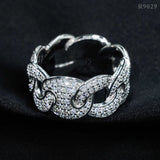 GL New Fashion Pass Diamond Tester Iced Out Hip Hop 925 Sterling Silver Moissanite Ring