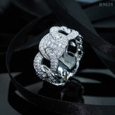 GL New Fashion Pass Diamond Tester Iced Out Hip Hop 925 Sterling Silver Moissanite Ring