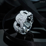 GL New Fashion Pass Diamond Tester Iced Out Hip Hop 925 Sterling Silver Moissanite Ring