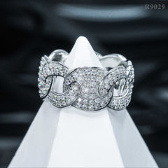 GL New Fashion Pass Diamond Tester Iced Out Hip Hop 925 Sterling Silver Moissanite Ring