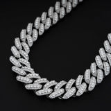 GL 16mm Iced Out Jewelry Miami Cuban Link Necklace