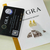 GL Fashion Style VVS Round Moissanite Earrings