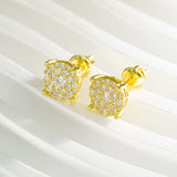 GL Fashion Style VVS Round Moissanite Earrings