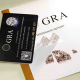 GL Hiphop Jewelry  925 Sterling Silver VVS Round Cut Moissanite Stud Earring