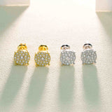 GL Fashion Style VVS Round Moissanite Earrings