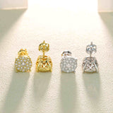 GL Fashion Style VVS Round Moissanite Earrings