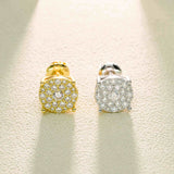 GL Fashion Style VVS Round Moissanite Earrings