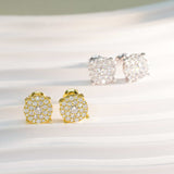 GL Fashion Style VVS Round Moissanite Earrings