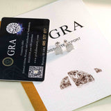 GL Fashion Style VVS Round Moissanite Earrings