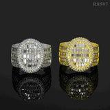 GL Luxury Fine Jewelry VVS Moissanite Men Hip Hop Ring