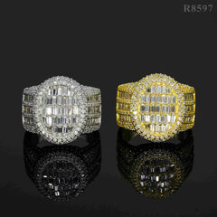 GL Luxury Fine Jewelry VVS Moissanite Men Hip Hop Ring