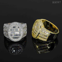 GL Luxury Fine Jewelry VVS Moissanite Men Hip Hop Ring