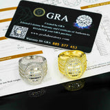 GL Luxury Fine Jewelry VVS Moissanite Men Hip Hop Ring