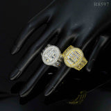 GL Luxury Fine Jewelry VVS Moissanite Men Hip Hop Ring