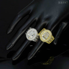 GL Luxury Fine Jewelry VVS Moissanite Men Hip Hop Ring