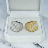 GL Three-dimensional Square Moissanite Hip Hop Ring