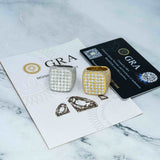 GL Three-dimensional Square Moissanite Hip Hop Ring