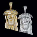 GL Hip Hop Jewelry Custom Silver Moissanite Jesus Pendant