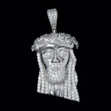 GL Hip Hop Jewelry Custom Silver Moissanite Jesus Pendant