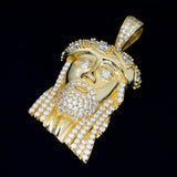 GL Hip Hop Jewelry Custom Silver Moissanite Jesus Pendant