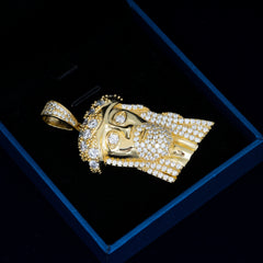 GL Hip Hop Jewelry Custom Silver Moissanite Jesus Pendant