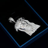 GL Hip Hop Jewelry Custom Silver Moissanite Jesus Pendant