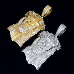 GL Hip Hop Iced Out Moissanite Diamond Jesus Pendants
