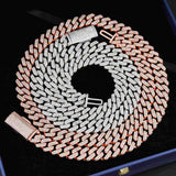 GL 13mm Miami 925 Sterling Silver Zircon Cuban Link Chain