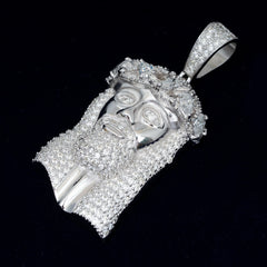 GL Hip Hop Iced Out Moissanite Diamond Jesus Pendants