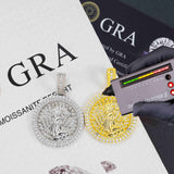 GL Catholic Virgin Mary Silver Moissanite Pendant