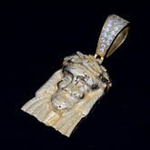 GL Iced Out Custom Moissanite Diamond Jesus Pendant