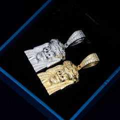 GL Iced Out Custom Moissanite Diamond Jesus Pendant