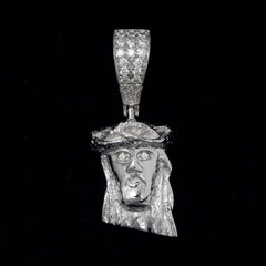 GL 18k Gold Plated Silver Miossanite DiamondsJesus Pendant
