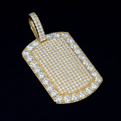 GL Iced Out Hip Hop Nameplate pendant