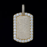 GL Iced Out Hip Hop Nameplate pendant