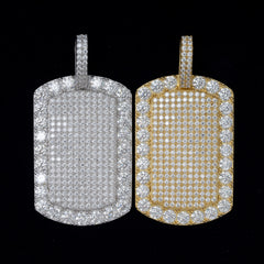 GL Iced Out Hip Hop Nameplate pendant