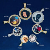 GL Custom Photo Pendant VVS Moissanite Stone Pendant