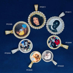 GL Custom Photo Pendant VVS Moissanite Stone Pendant