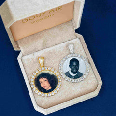 GL Custom Photo Pendant VVS Moissanite Stone Pendant