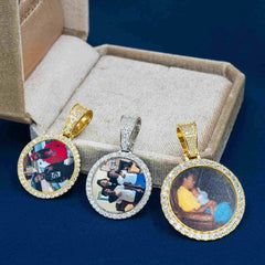 GL Custom Photo Pendant VVS Moissanite Stone Pendant