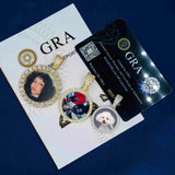GL Custom Photo Pendant VVS Moissanite Stone Pendant