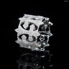 GL Hip Hop Cross VVS Moissanite Ring
